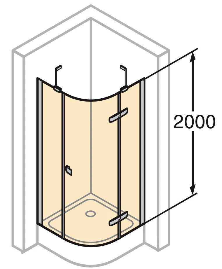 Розпашна душова кабіна Huppe Enjoy Elegance