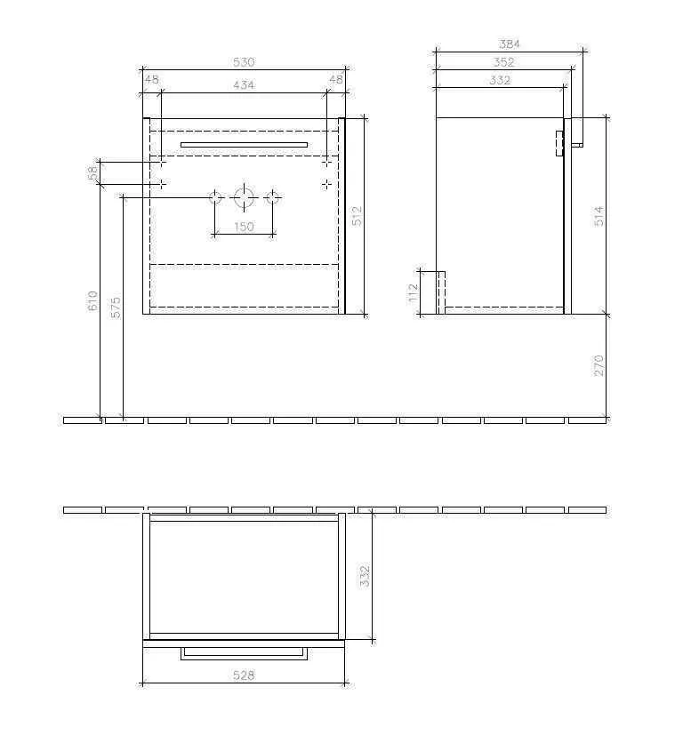 Тумба для умивальника Avento Villeroy and Boch A88801B3