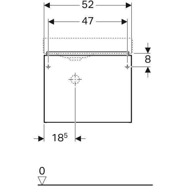Тумба під умивальник Geberit  iCon 840054000