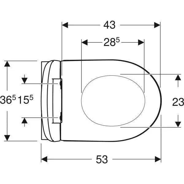 Унітаз підвісний Geberit iCon (з кришкою)