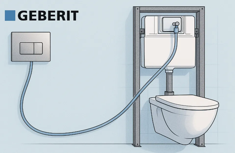 Як працює пневматична клавіша Geberit