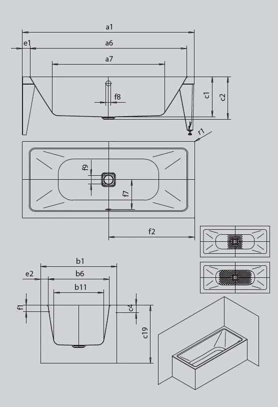 Ванна Meisterstuck Conoduo 1 (пристенная) 1703 4081 0001