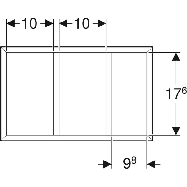 Перегородка для висувного ящика Geberit