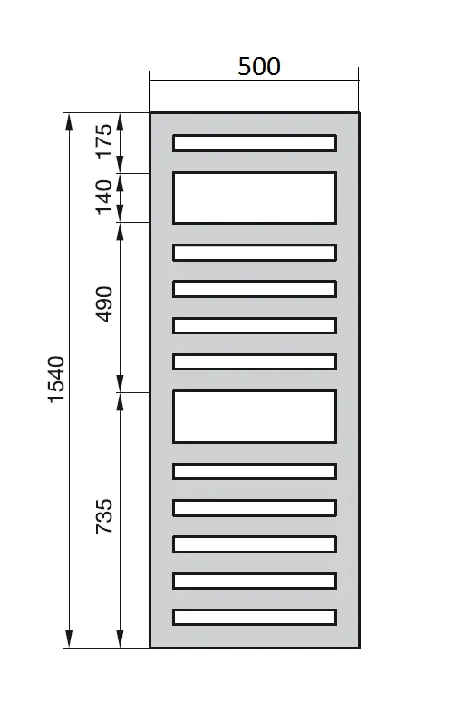 Рушникосушка Zehnder Metropolitan Spa MET-150-050