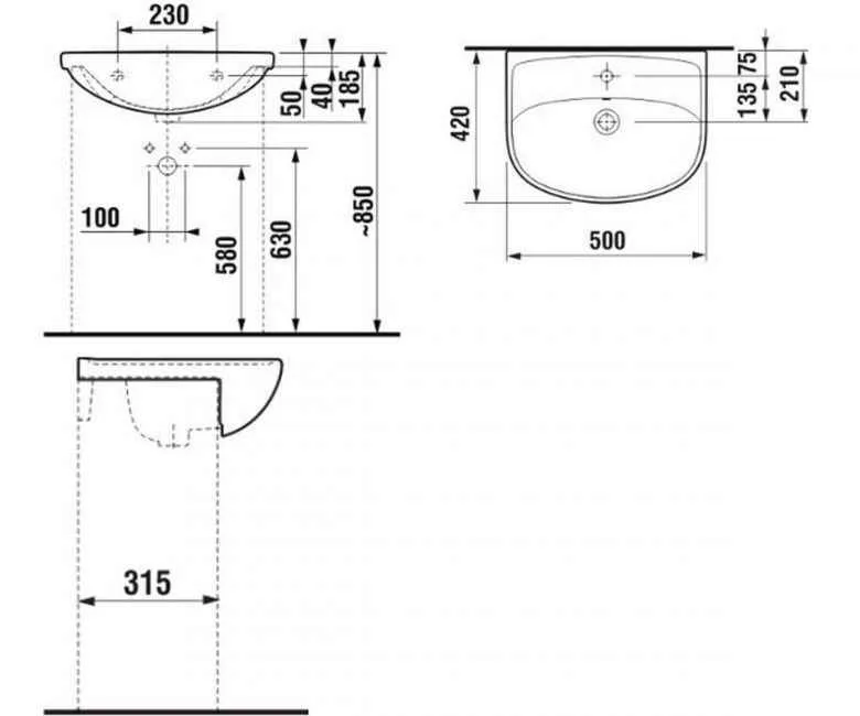 Раковина JIKA LYRA PLUS H8133810001041