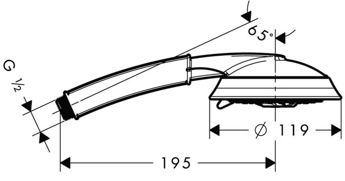 Ручний душ Hansgrohe Metropol 28548090