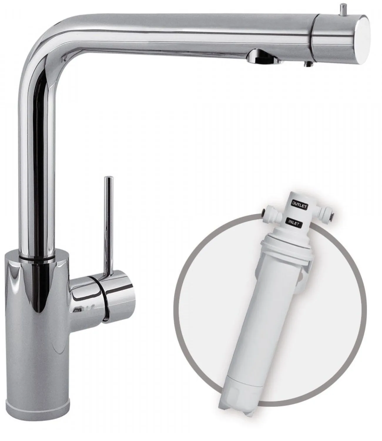 Смеситель на кухню Tres (под фильтр) 162453