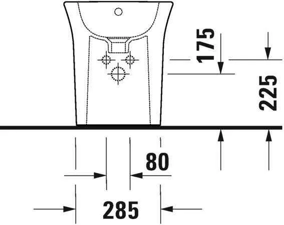 Біде підлогове Duravit White Tulip