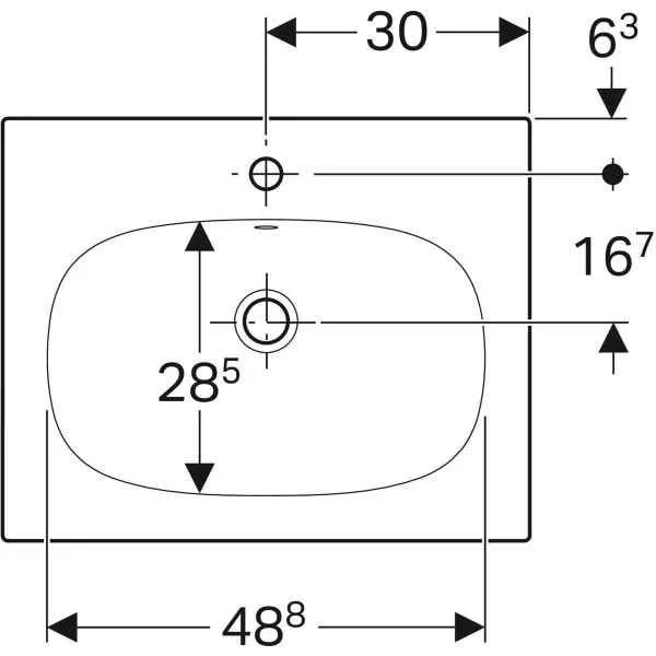 Дзеркало з підсвічуванням Geberit myDay 500.640.01.2