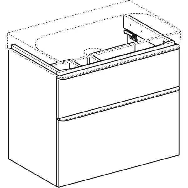 Шкафчик под умывальник Geberit Smyle Square 500.353.JR.1