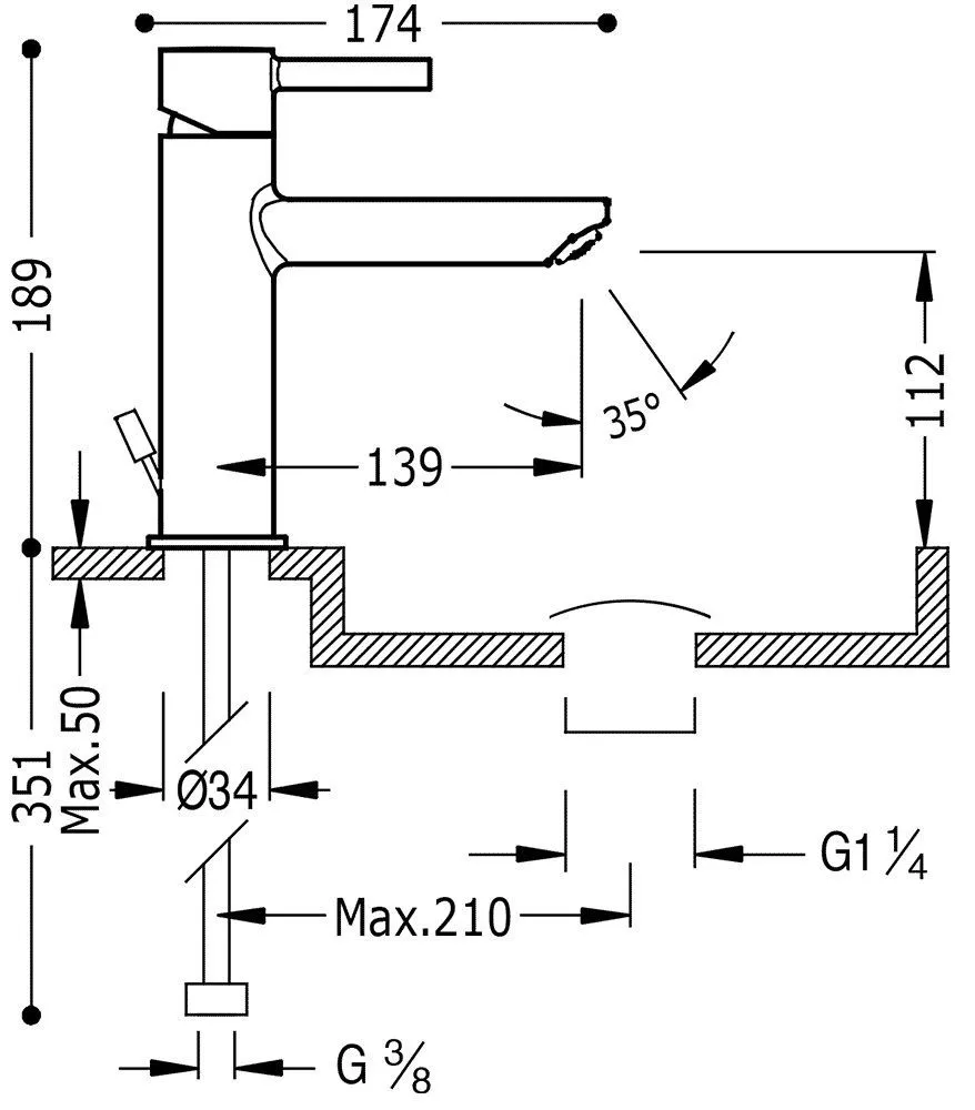 Смесители для раковины Tres Alplus 20320301D