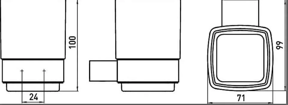 Стакан для зубних щіток Loft Emco