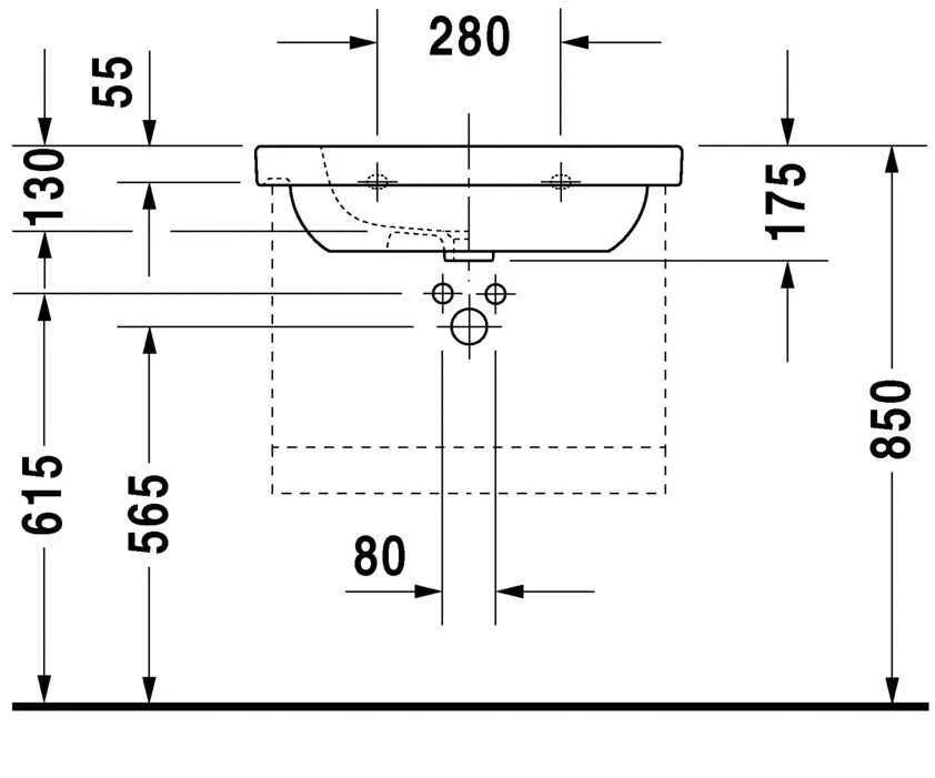 Умивальник Duravit D-Code 03426500002