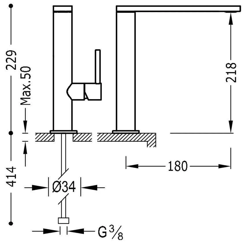Змішувачі для раковини Tres Max 06290502