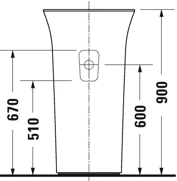 Напольный отдельностоящий умывальник White Tulip Duravit 2702500070