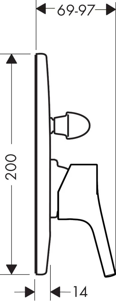 Змішувач для ванної Hansgrohe Talis S 72407000