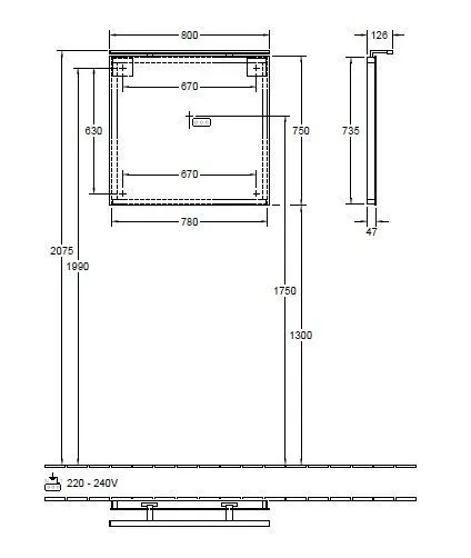 Зеркало More to see Villeroy & Boch A4048000