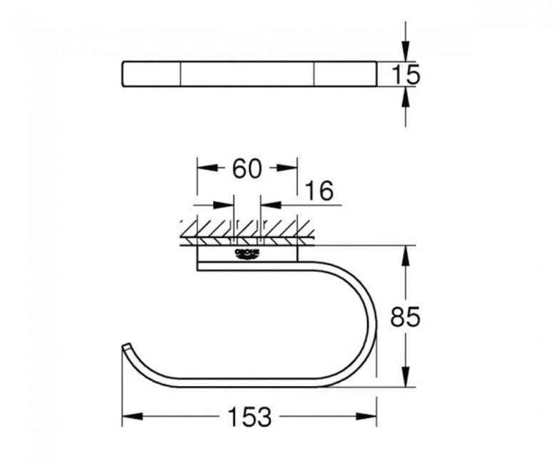 Паперотримач Grohe Selection 41068AL0