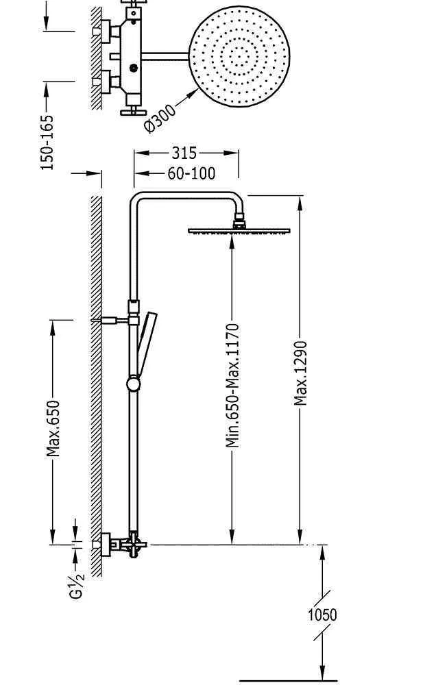 Душевая система Tres 06321101