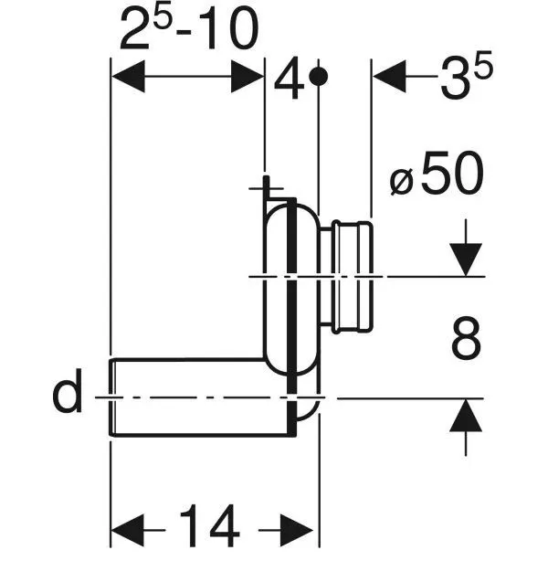Cіфон Geberit для пісуара