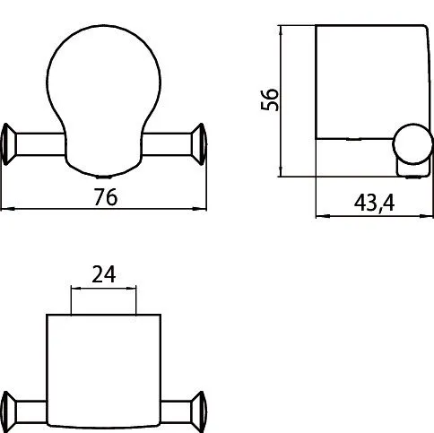 Двойной крючок Emco Fino 8478 001 00