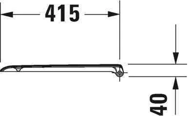 Кришка для унітазу Duravit 0067310000