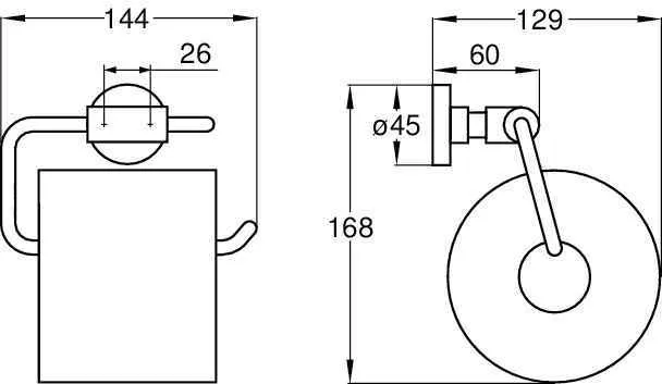 Бумагодержатель Emco Eposa 0800 001 02