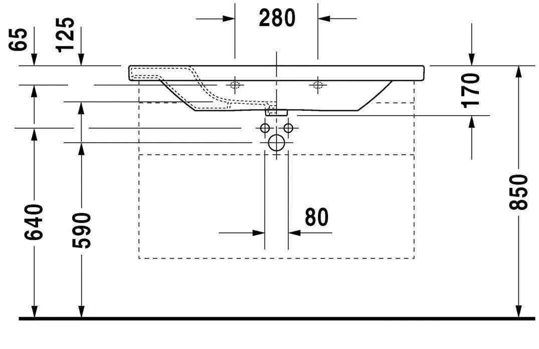Умивальник Duravit DuraStyle 2320100000