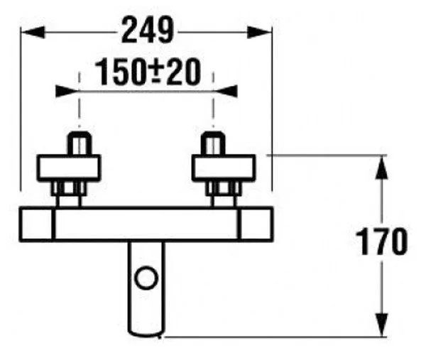 Смеситель для ванны Jika Cubito H3224270040001