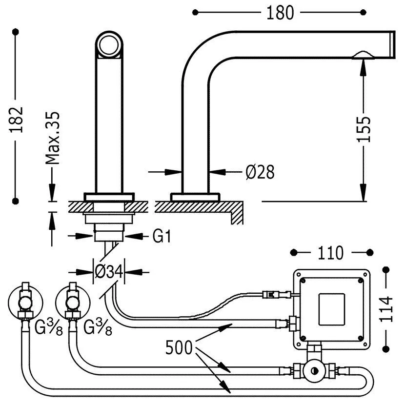 Змішувач для раковини Tres Max