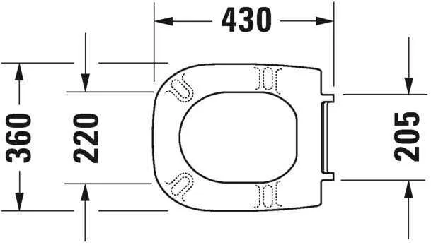 Кришка для унітазу Duravit 0067310000