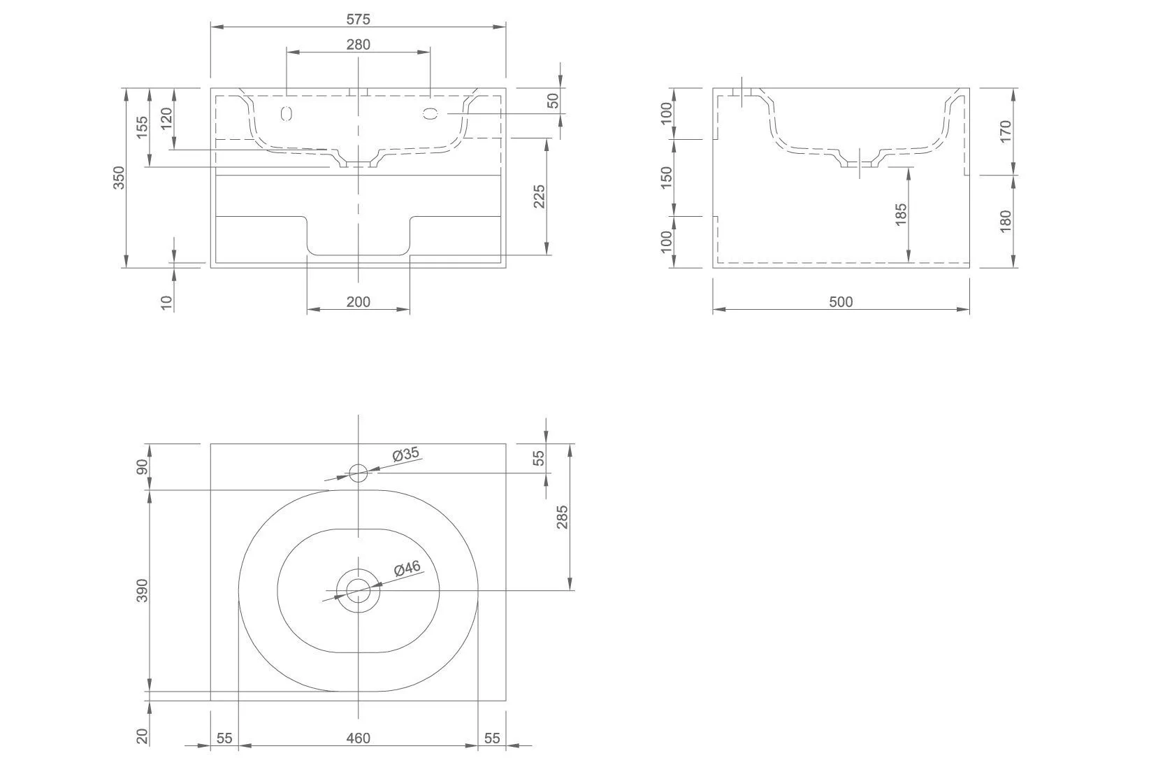 Тумба с умывальником Knief Pearl