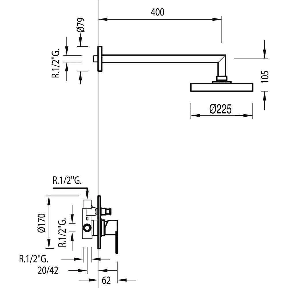 Душова система BM - Tres 117175