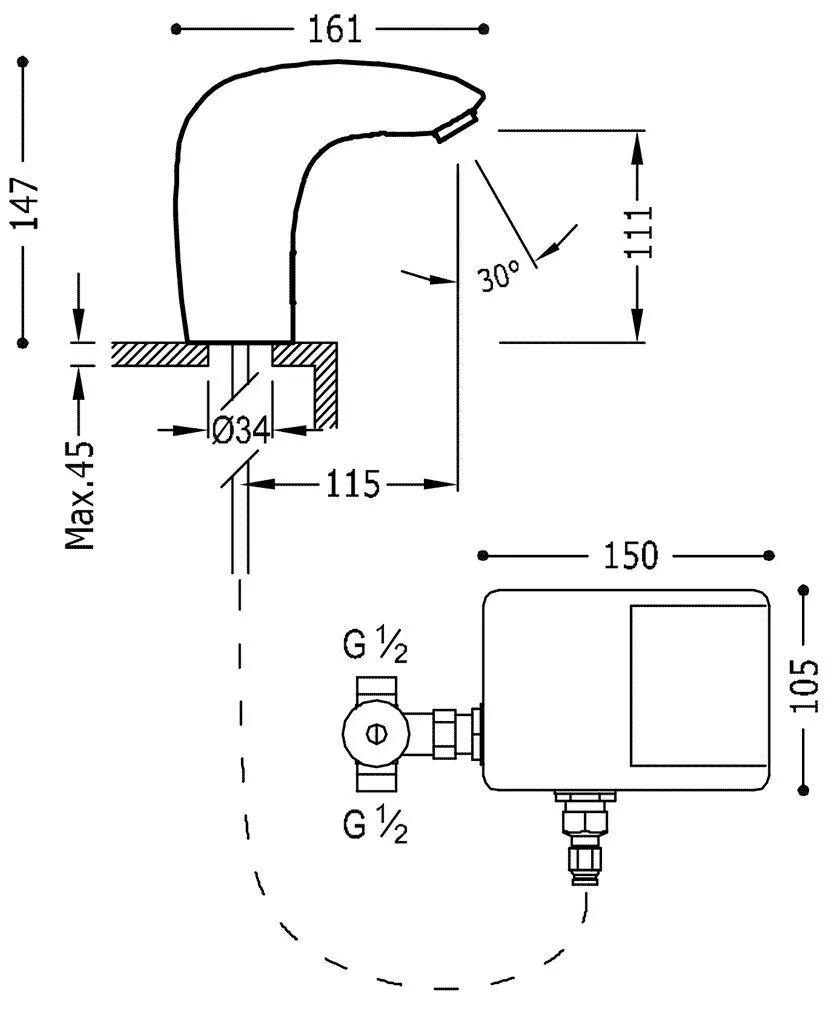 Змішувач для раковини Tres