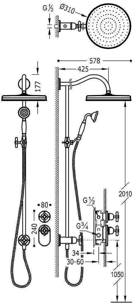 Душова система Tres Clasic 24235203AC