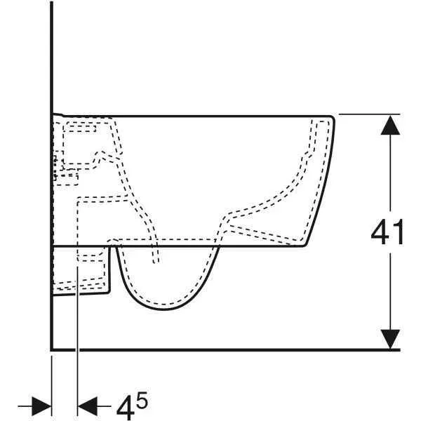 Унітаз підвісний Geberit iCon (укорочений) 204070000