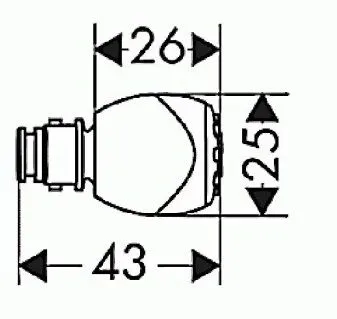 Бічна форсунка Hansgrohe 28408000