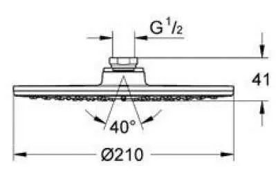 Верхній душ Grohe Ondus 27287000