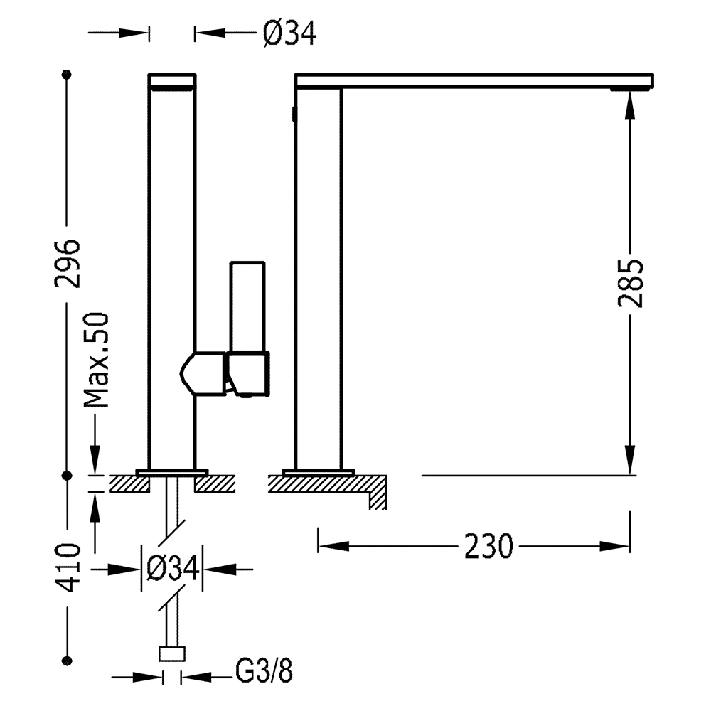 Змішувачі для раковини Tres Project 21140501