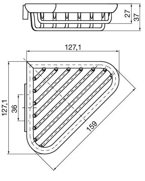Кутова мильниця-сітка Emco System 2 3545 001 00