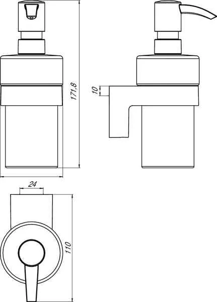 Дозатор для мила Emco Mundo 3321 001 01