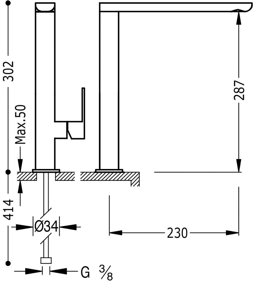 Смеситель на кухню Tres 20044001VE