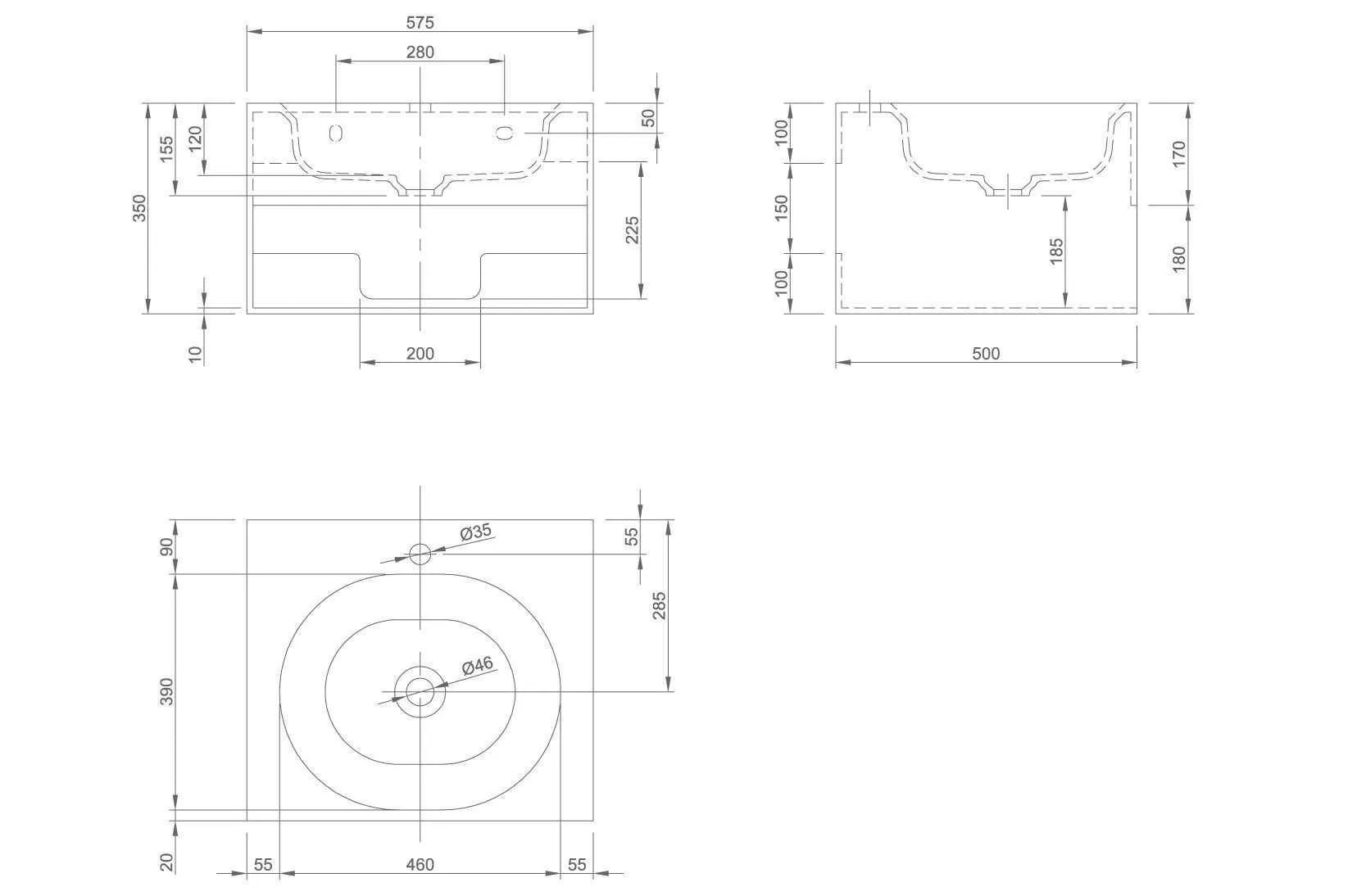 Тумба з умивальником Knief Pearl 0600-184-01