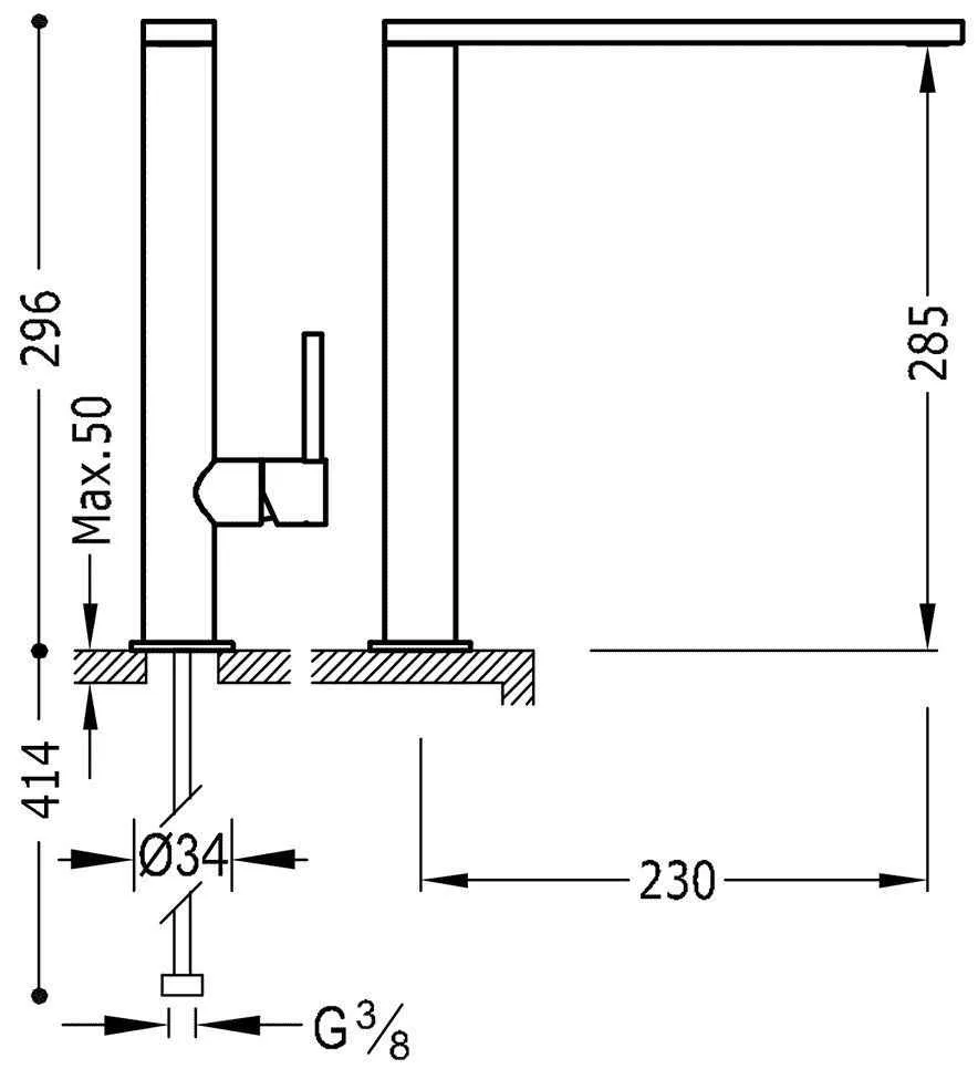 Змішувачі для раковини Tres Max 06290501