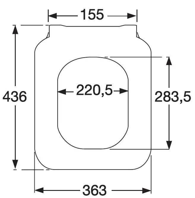 Крышка сиденье Villeroy and Boch Architectura (ультратонкая)