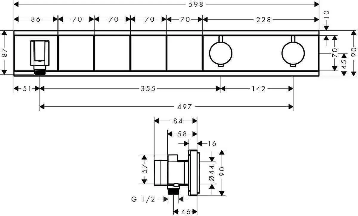 Термостат Hansgrohe RainSelect 15357600