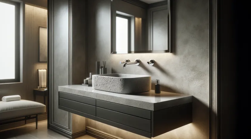 умывальник из искусственного камня