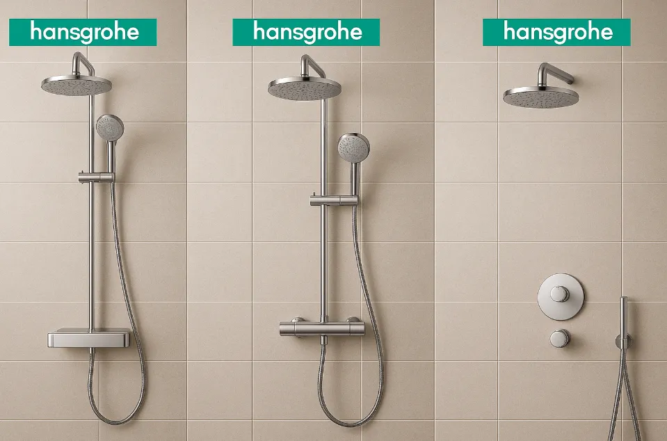 Душевые стойки Hansgrohe