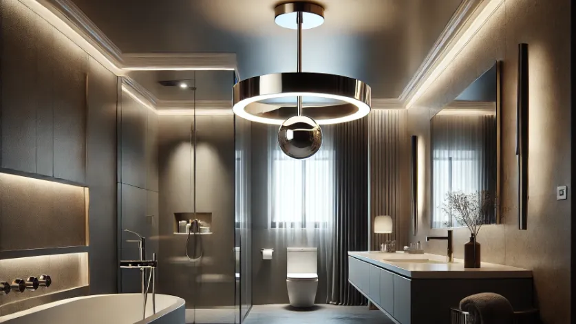 Підвісний світильник для ванної кімнати
