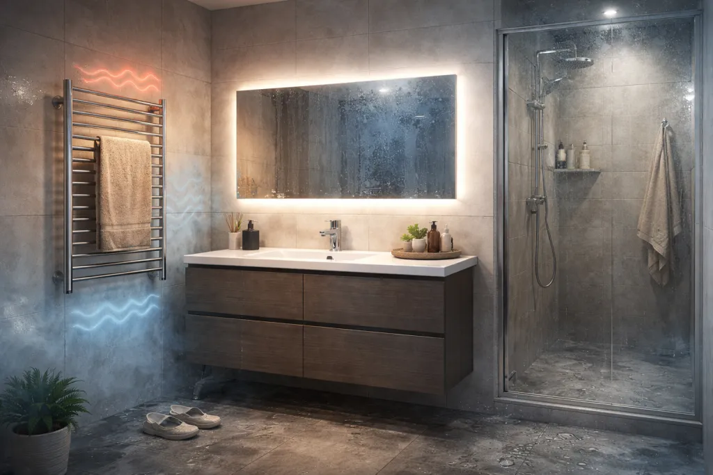 полотенцесушитель в ванной